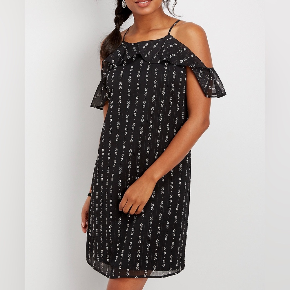Aqua black dress